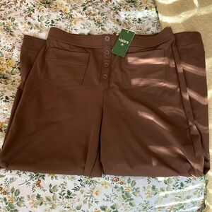 Halara Chic Brown Wide-Leg Pants